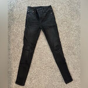 american eagle black skinny jeans